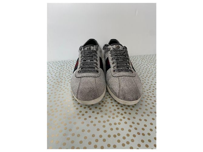Gucci Sneaker Silber Diamant - Ansicht 3
