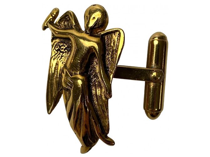 Abotoaduras Angel Masculinas CHANEL Dourado - vista 3