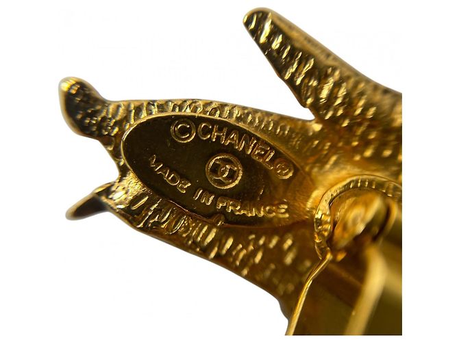 Abotoaduras Angel Masculinas CHANEL Dourado - vista 5