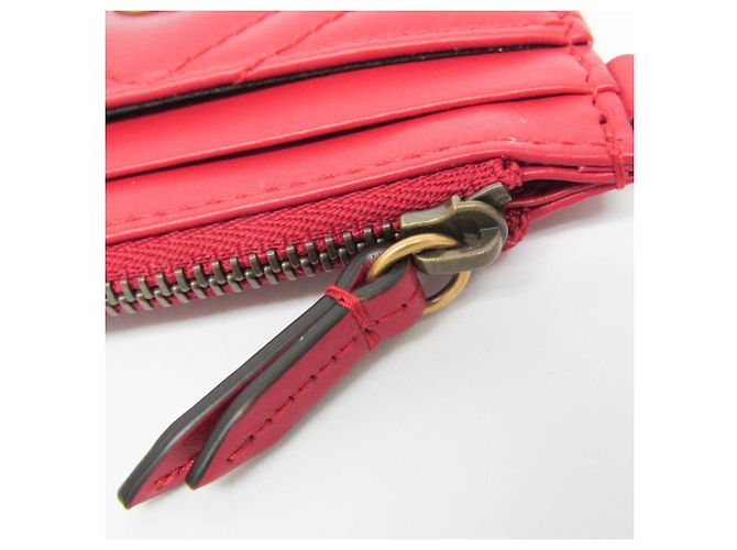 Tarjetero de monedas Gucci GG Marmont Roja - vista 7