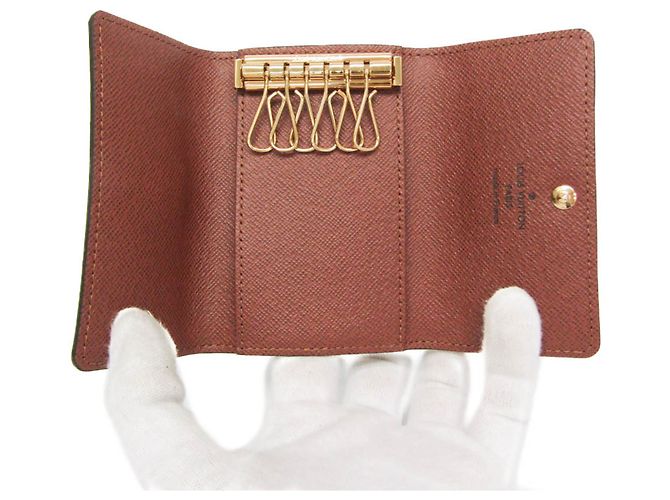 Monogramm Schlüsselanhänger Louis Vuitton Braun - Ansicht 4
