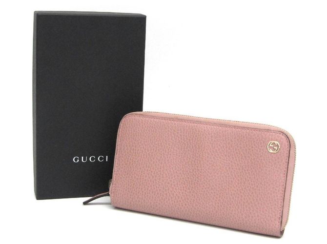 Gucci Interlocking G 449347 Leder Langbörse Beige - Ansicht 2