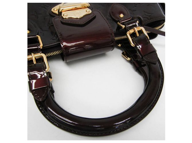 Borsa Louis Vuitton Monogram Vernis Melrose Avenue Bordò - vista 12