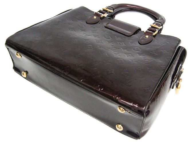Borsa Louis Vuitton Monogram Vernis Melrose Avenue Bordò - vista 2