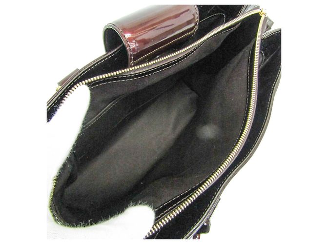 Borsa Louis Vuitton Monogram Vernis Melrose Avenue Bordò - vista 4