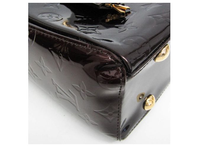 Borsa Louis Vuitton Monogram Vernis Melrose Avenue Bordò - vista 7