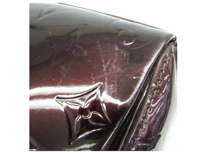 Borsa Louis Vuitton Monogram Vernis Melrose Avenue Bordò - vista 8