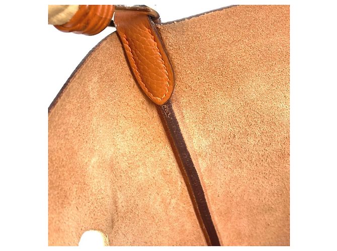 Borsa a spalla Hermès Manjoir MM Arancione - vista 14