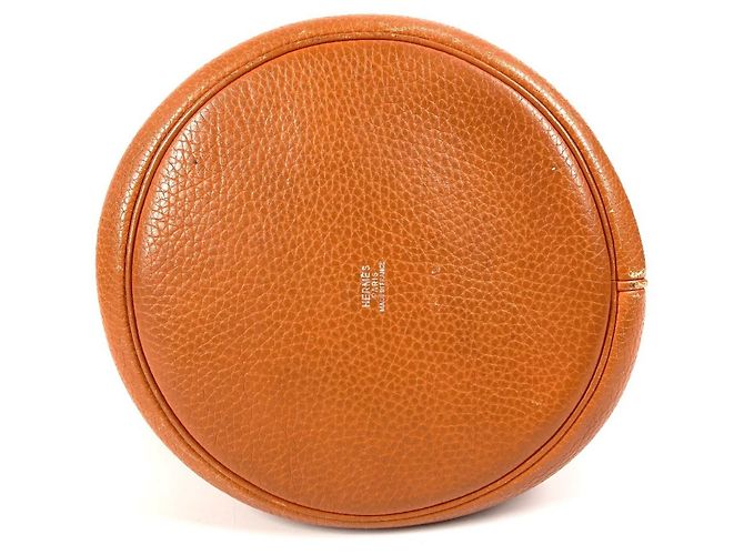 Borsa a spalla Hermès Manjoir MM Arancione - vista 5