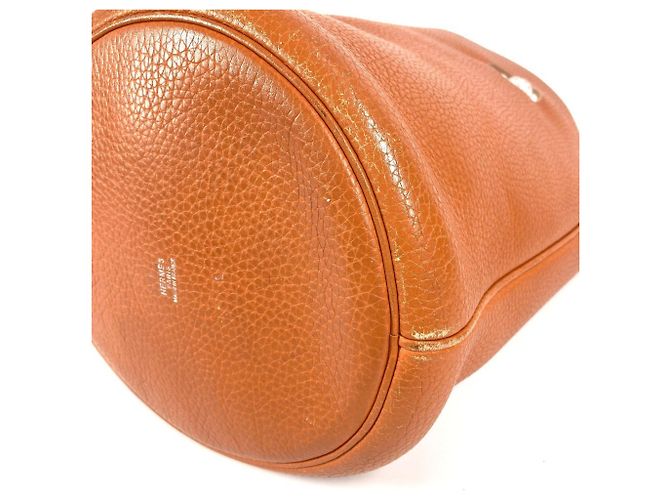 Borsa a spalla Hermès Manjoir MM Arancione - vista 6