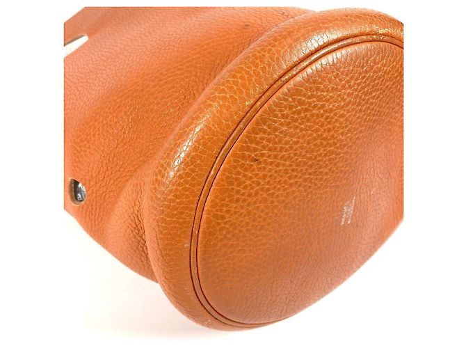 Borsa a spalla Hermès Manjoir MM Arancione - vista 7
