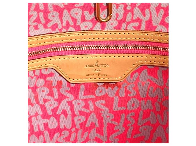 Bolso tote Neverfull GM Monogram Graffiti Louis Vuitton Rosa Fucsia - vista 13