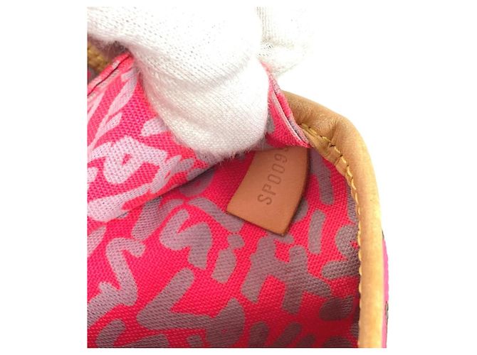 Bolso tote Neverfull GM Monogram Graffiti Louis Vuitton Rosa Fucsia - vista 15