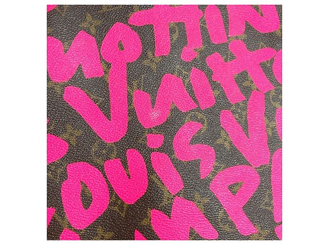 Bolso tote Neverfull GM Monogram Graffiti Louis Vuitton Rosa Fucsia - vista 18