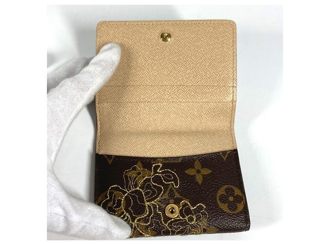 Cartera compacta Ludlow bordada Monogram Dante de Louis Vuitton Castaño Monograma - vista 10