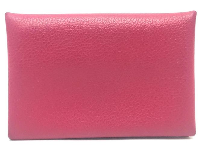 Hermès Estuche para tarjetas de visita de cuero Evercalf rosa Hermes - vista 2