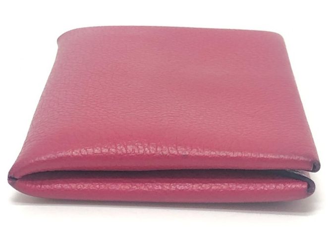 Hermès Estuche para tarjetas de visita de cuero Evercalf rosa Hermes - vista 4