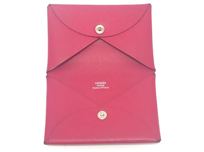 Hermès Estuche para tarjetas de visita de cuero Evercalf rosa Hermes - vista 7