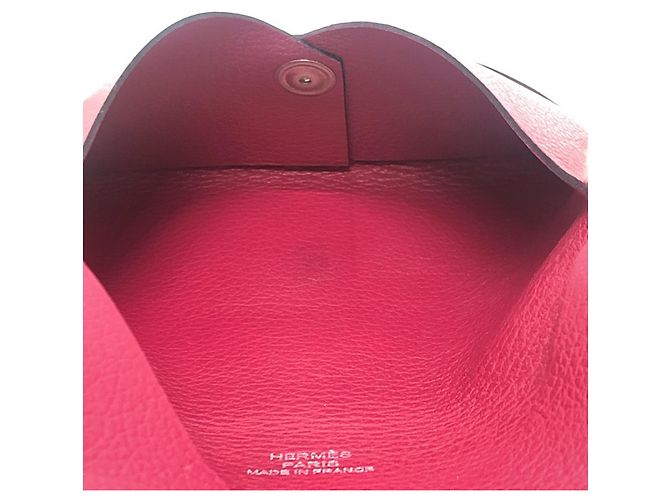 Hermès Estuche para tarjetas de visita de cuero Evercalf rosa Hermes - vista 9