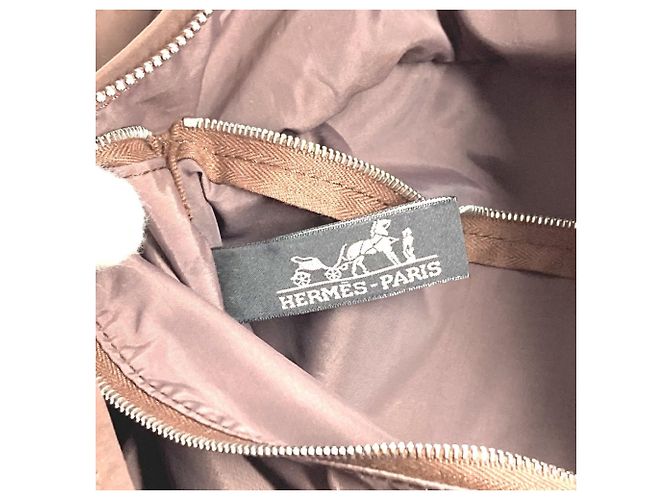 Hermès Borsa Tote MM Acapulco Hermes Marrone - vista 14