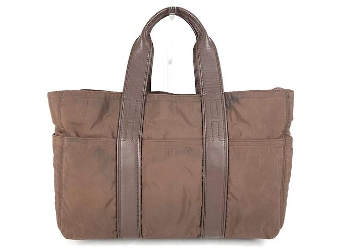 Hermès Borsa Tote MM Acapulco Hermes Marrone - vista 2