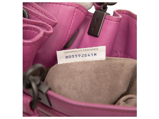 Borsa a secchiello in nappa rosa Intrecciato di Bottega Veneta - vista 5