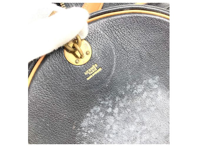 Hermès Vintage Art Deco Reisetasche Braun Schwarz Mehrfarben - Ansicht 16