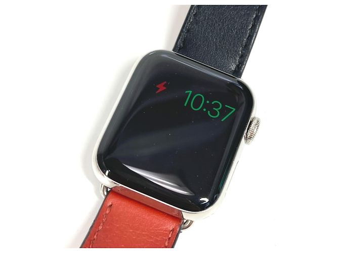 Hermès Modello Apple Watch Series 5 Hermes WR-50M GPS + Cellulare Marrone Nero Rosso - vista 3