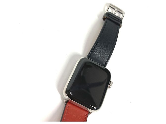 Hermès Modello Apple Watch Series 5 Hermes WR-50M GPS + Cellulare Marrone Nero Rosso - vista 7