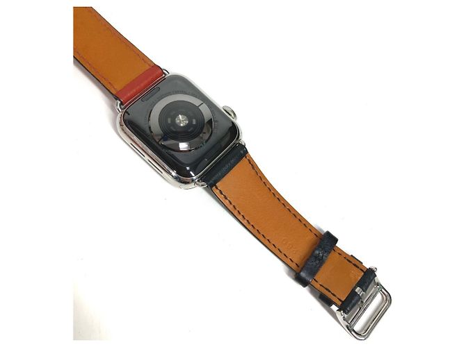 Hermès Modello Apple Watch Series 5 Hermes WR-50M GPS + Cellulare Marrone Nero Rosso - vista 8