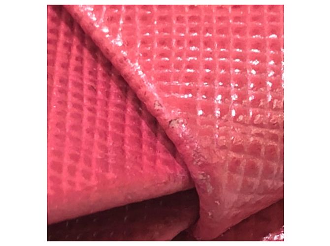 Prada Peonia Pink Saffiano Leder Tri-Fold Geldbörse - Ansicht 13