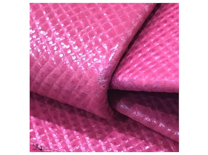 Prada Peonia Pink Saffiano Leder Tri-Fold Geldbörse - Ansicht 2