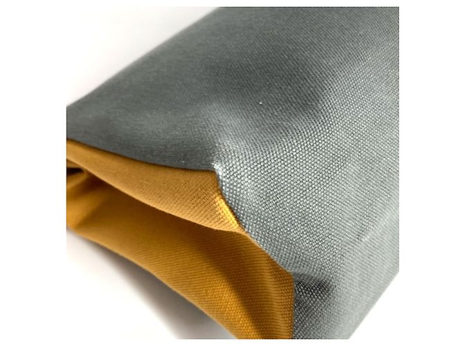 Borsa Clutch Jimeto GM H Logo di Hermès Marrone Giallo - vista 9