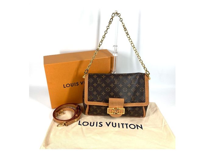 Borsa Dauphine Soft GM Monogramma Louis Vuitton Marrone - vista 11