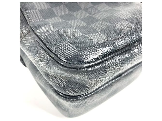 Borsa a tracolla Damier Graphite Louis Vuitton Nero Damier ebene - vista 12