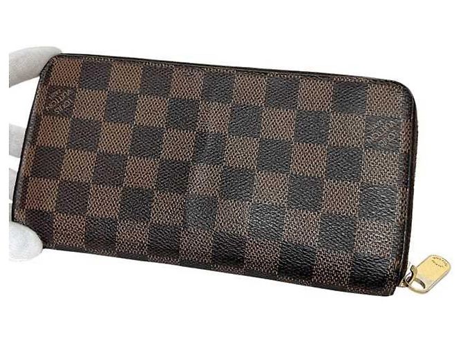 Billetera redonda Zippy Damier Ebene Louis Vuitton Castaño - vista 11