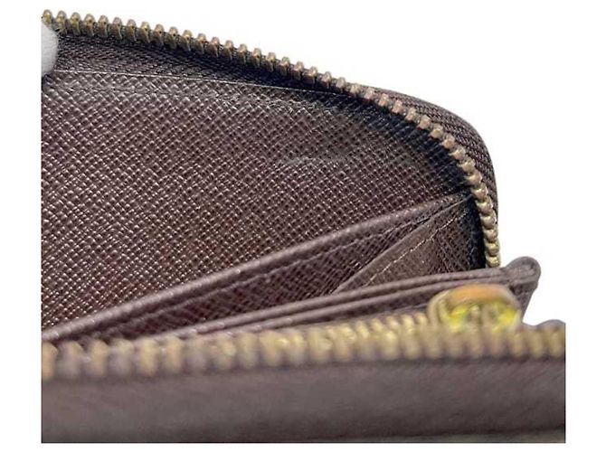 Billetera redonda Zippy Damier Ebene Louis Vuitton Castaño - vista 6
