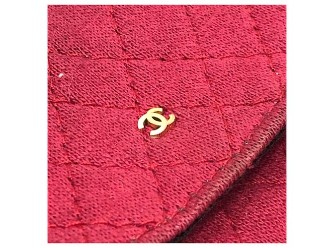 CHANEL Pochette Miniatura a Spalla con Catena Matelassé Coco Mark Rosso - vista 10