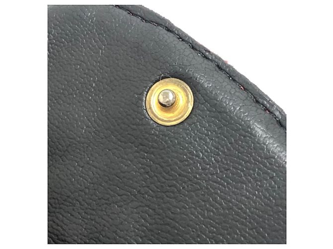 CHANEL Pochette Miniatura a Spalla con Catena Matelassé Coco Mark Rosso - vista 16