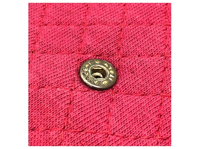 CHANEL Pochette Miniatura a Spalla con Catena Matelassé Coco Mark Rosso - vista 17