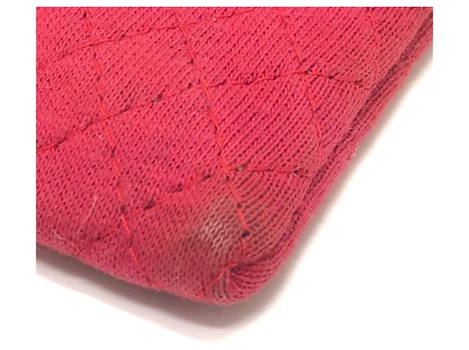 CHANEL Pochette Miniatura a Spalla con Catena Matelassé Coco Mark Rosso - vista 8