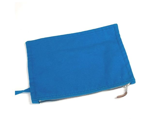 Hermès Borsa Tote PM Cannes HERMES Bianco Blu - vista 10