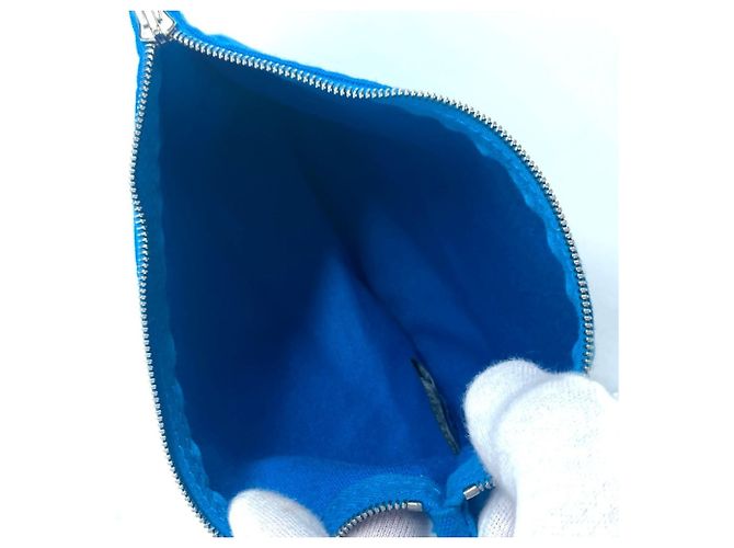 Hermès Borsa Tote PM Cannes HERMES Bianco Blu - vista 11