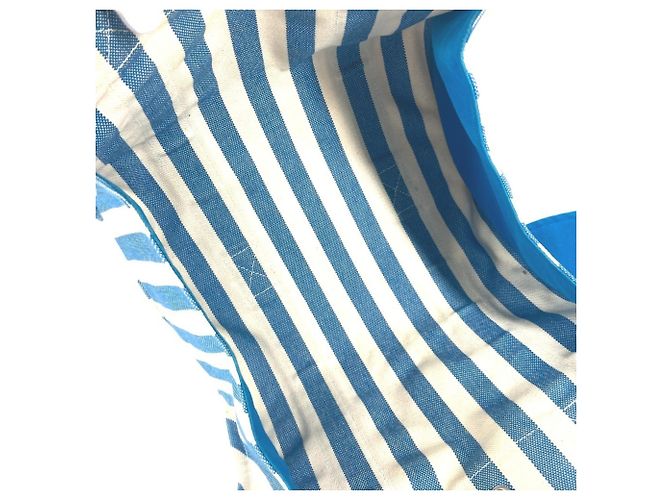 Hermès Borsa Tote PM Cannes HERMES Bianco Blu - vista 14