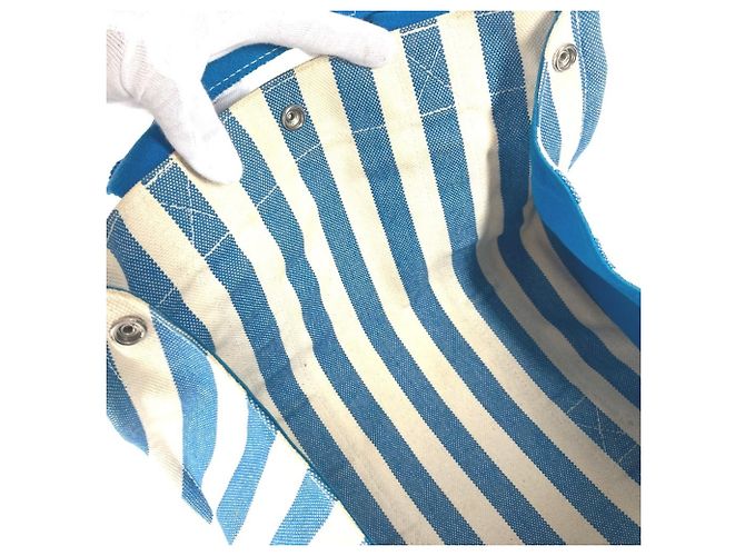 Hermès Borsa Tote PM Cannes HERMES Bianco Blu - vista 16