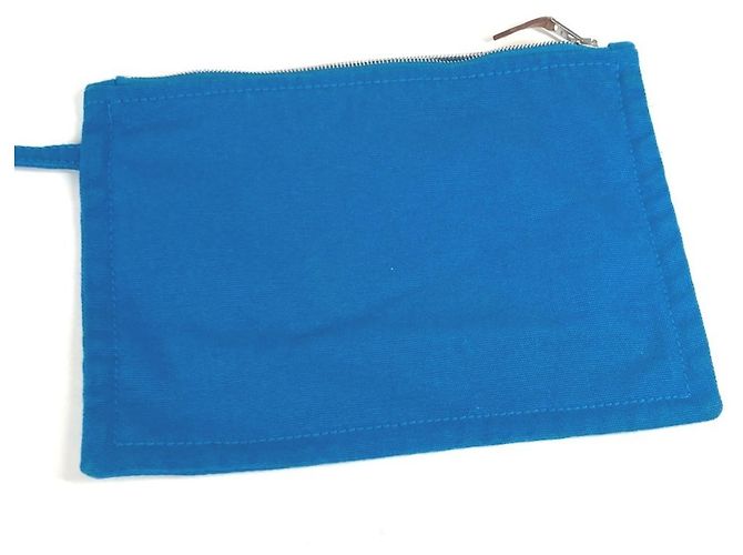 Hermès Borsa Tote PM Cannes HERMES Bianco Blu - vista 9