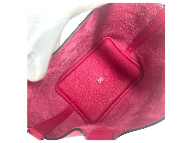 Borsa Picotin Lock PM rosa di Hermès - vista 11