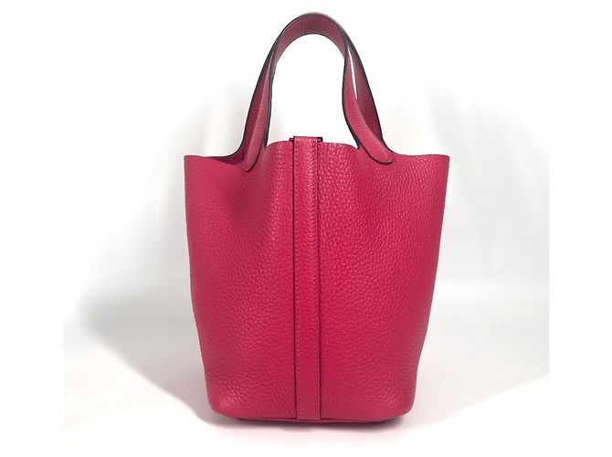 Borsa Picotin Lock PM rosa di Hermès - vista 2