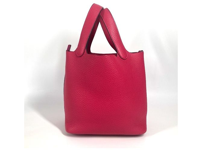 Borsa Picotin Lock PM rosa di Hermès - vista 4