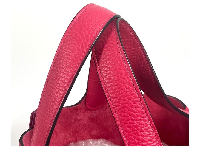 Borsa Picotin Lock PM rosa di Hermès - vista 5